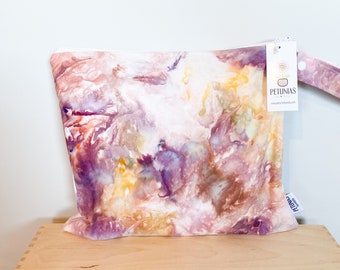 Medium Wet Bag | Reusable Wetbag for Diapers, Travel, Swim, Gym, Makeup, or Toiletries | Eco-Friendly Storage by PETUNIAS | Tie Dye | Sale