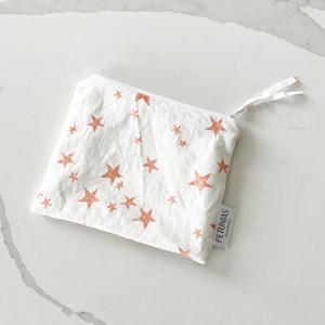 Mini Wet Bag | Small Reusable Pouch | Travel Organizer for Snacks, Makeup, Pet Treats, Diaper Bag, Toiletries, Baby, Gifts & More | Stars