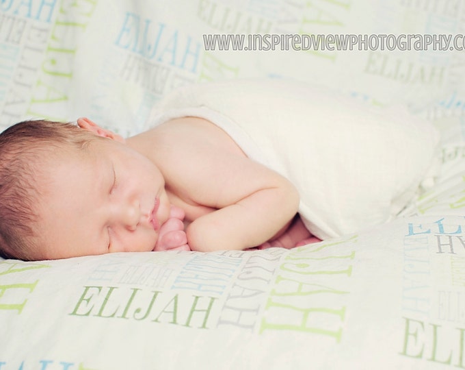 Personalized Minky Baby Blanket | Custom Name Blanket | Soft Baby Blanket | Baby Shower Gift | Keepsake Baby Blanket | Custom Baby Gift