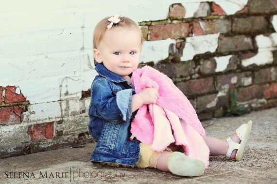 Satin & Minky Baby Lovey Blanket: Soft Newborn Comforter