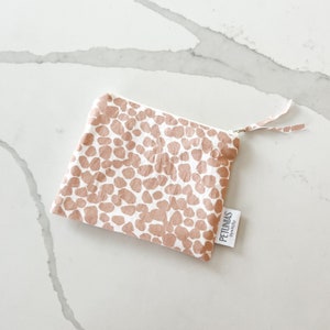 Mini bolsa húmeda / pequeña bolsa reutilizable / organizador de viaje para bocadillos, maquillaje, golosinas para mascotas, bolsa de pañales, artículos de tocador, bebés, regalos y más / Neutral
