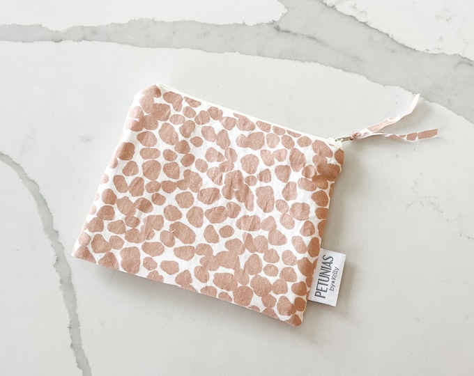 Mini Wet Bag | Small Reusable Pouch | Travel Organizer for Snacks, Makeup, Pet Treats, Diaper Bag, Toiletries, Baby, Gifts & More | Neutral