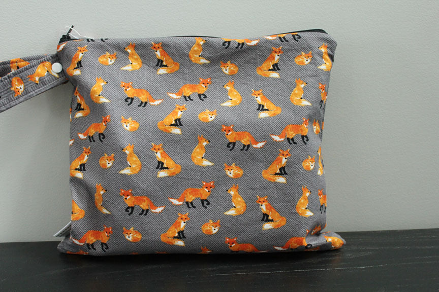 gray fox diaper bag