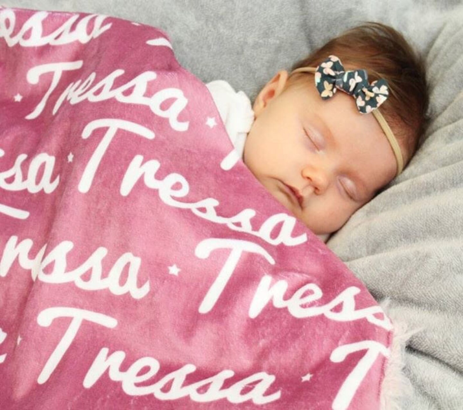 Personalized Baby Blanket Faux Fur Minky Lovey Name Blanket - Etsy
