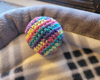 Catnip Cat Toy Ball Cotton Rainbow