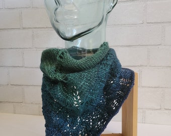 Green Merino and Cashmere Neckerchief