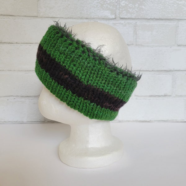 Green and Black Child Headband