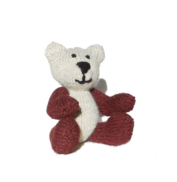 hand knit stuffed animals