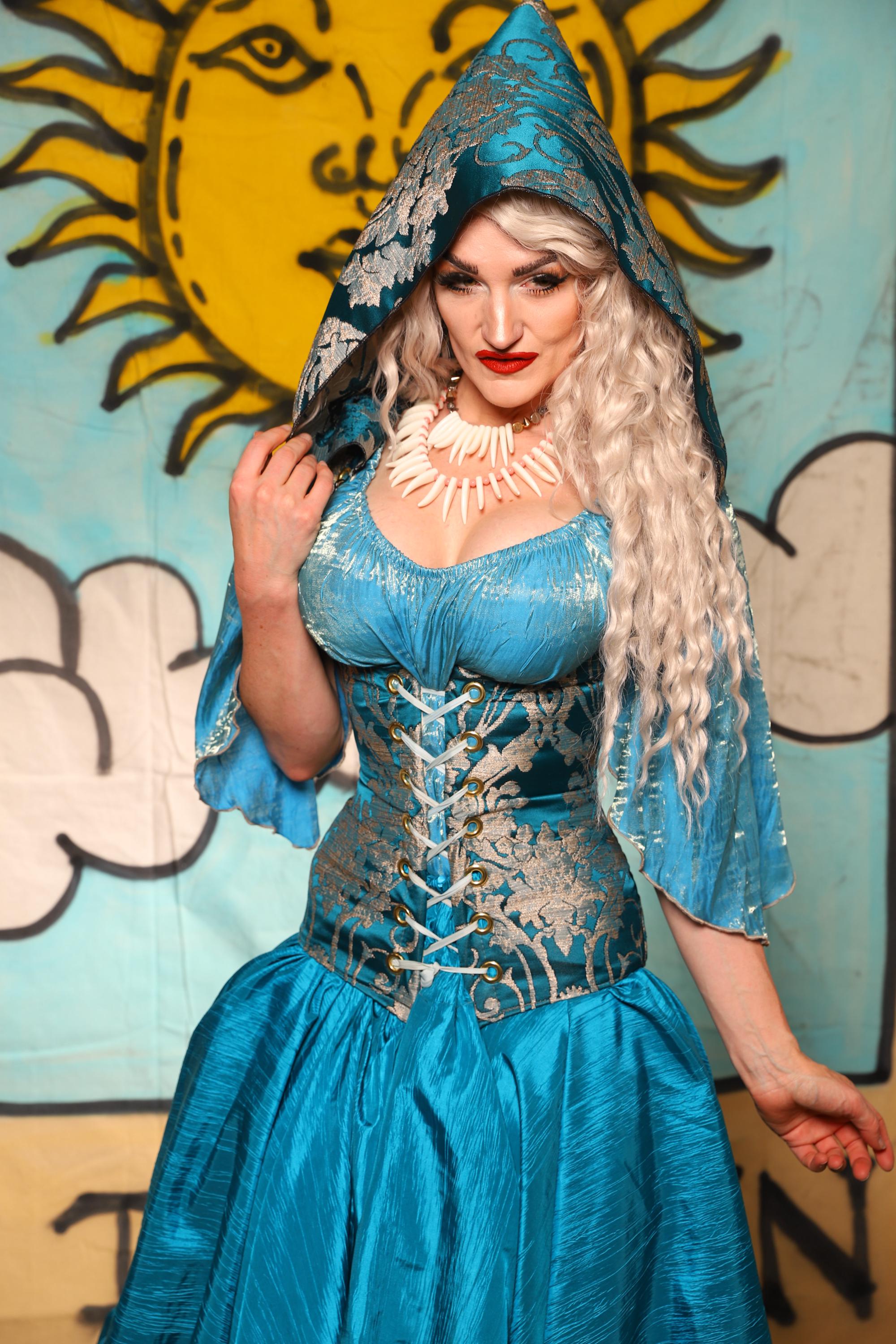 sachin and babi light blue dress December, Turquoise Fairy Dress Set