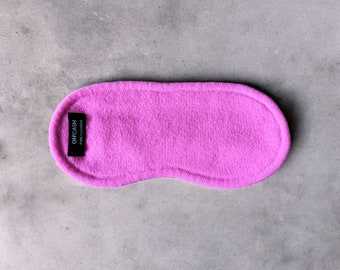 Luxuriöse Kaschmir-Schlafmaske "Candy Dreams" in Pink