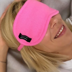Luxuriöse Kaschmir-Schlafmaske Candy Dreams in Pink Bild 4
