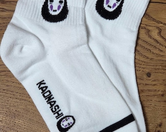 Cute Japanese No Face Socks! Spirited Away" Kaonashi