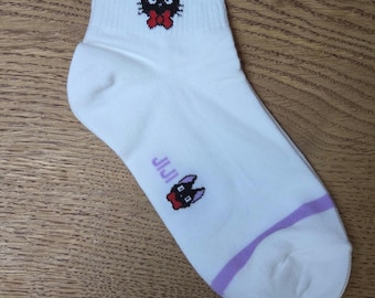 Cute Japanese Kiki's Delivery Service "Jiji" Socks! Studio Ghibli - Miyazaki!