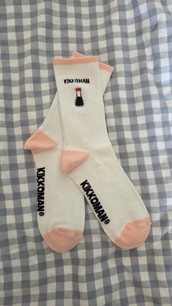 Cute Vintage Kikkoman Soy Sauce Socks!