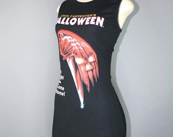 Upcycled Halloween Michael Myers T Shirt Horror Dress Freddy Krueger Jason Voorhees Chucky