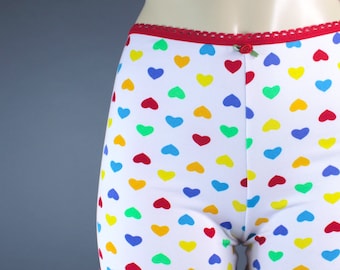 Heart Lounge Shorts Pj Lingerie Valentines Day Booty Bottoms Pastel Goth EGL Kawaii Lolita