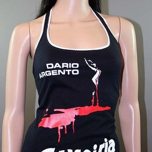 Altered Suspiria Shirt Halter Top Classic Horror Halloween Punk Goth Witch Blouse