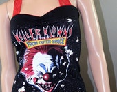 Killer Klowns From Outer Space Halter Tank Top Shirt Dress Horror Movie Clowns Halloween Goth
