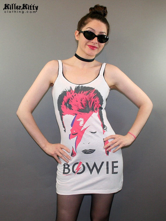David Bowie Ziggy Stardust Tank Top Dress Band Merch | Etsy Think Positive Stardust Reloj de Pulsera para Mujer (Talla