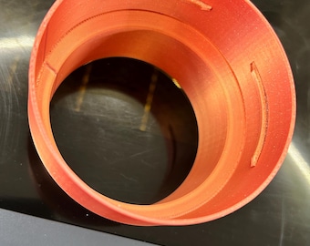 P2S 3D Printed xTool Exhaust Pipe Connector – 2.9in to 3.2in