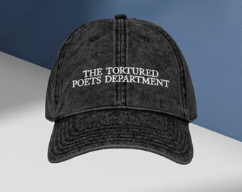 El Departamento de Poetas Torturados Embroldered Vintage Dad Hat, TSwift Nuevo Álbum, Todo es Justo en el Amor y la Poesía, TTPD Swiftie