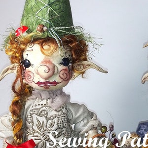 Patrón de costura para muñecas gnomos: Pequeñas gnomitas, muñecas de tela DIY (Descarga PDF)