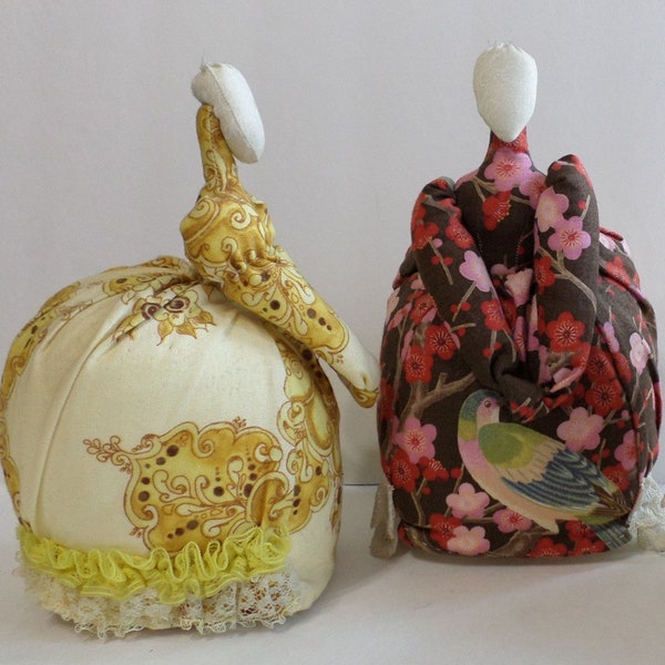 Victorian Pincushion Doll Sewing Pattern: DIY Cloth Doll Tutorial (PDF Download)