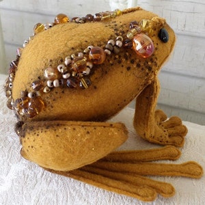 Frog Felt Craft Cloth Doll Making DIY Sewing Pattern Toad PDF Download Paula Casey McGee the faerie dollmother image 2