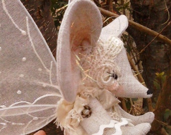 Mouse Cloth Doll Fairy Mouse Ornament PDF Download DIY Sewing Pattern by the faerie dollmother Paula Casey McGee