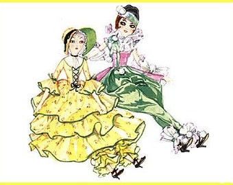 VPC No 1 Vintage Boudoir Cloth Doll & Clothes DIY Pattern PDF Download Vintage 1932 Sewing Pattern Flapper Dolls