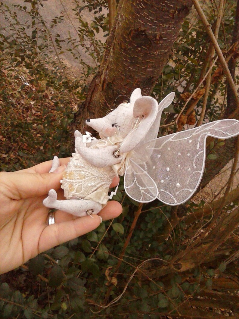 FAERIE MOUSE~MISS MYRTLE MOSELLE MOUSIE~Paula McGee 6/" cloth art doll pattern