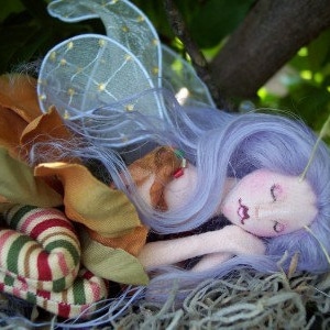 E-Class Tiny Flower Fairy - DIY Printable Download - Cloth Doll Online Tutorial Pattern files- Faery Wings by Paula McGee