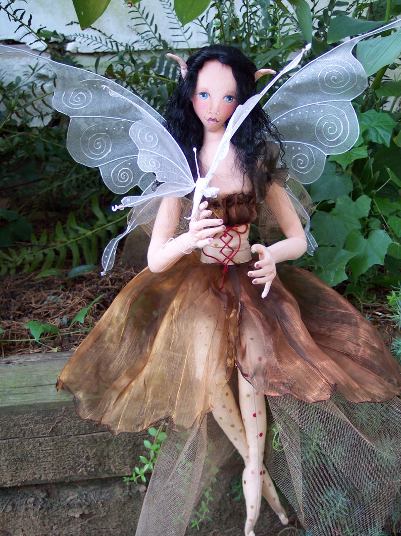 Willowe DIY Cloth Doll Making Pattern PDF Download Fairy and Butterfly Cloth Doll Sewing Pattern Paula Casey McGee the faerie dollmother image 1