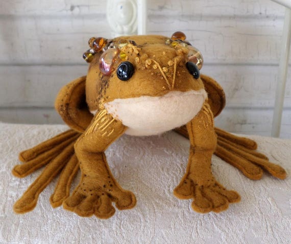 Frog Felt Craft Cloth Doll Making DIY Sewing Pattern Toad PDF Download  Paula Casey Mcgee the Faerie Dollmother 