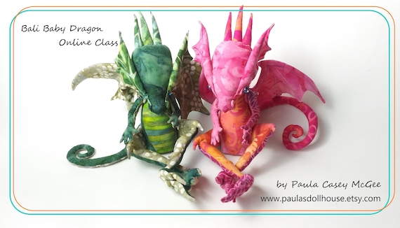 Cloth Art Doll: Bali Baby Dragon Sewing Tutorial (Online Class)