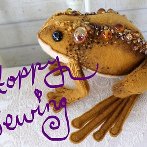 Frog Felt Craft Cloth Doll Making DIY Sewing Pattern Toad PDF Download Paula Casey McGee the faerie dollmother image 4