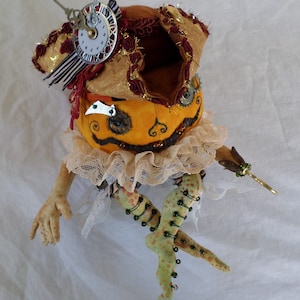 Sewing Pattern Pumpkin Spice Pirate Cloth Art Doll Print Sew Pattern DIY Anthropomorphic Jack O'Lantern PDF Doll Making Fall Paula McGee image 6