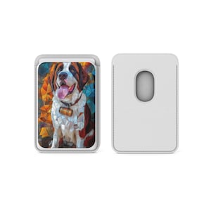 Monedero magnético St Bernard Magsafe con tarjetero para iPhone 16, iPhone 14, iPhone 13 Pro, 12 Mag Safe
