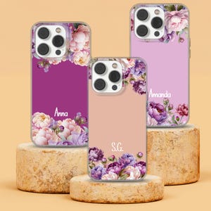 Name Phone Case Custom Initial  cover for iPhone 16e, 14, 13, 12, 11, SE, iPhone 15 Pro Max, iPhone 13 case, Gift for Her
