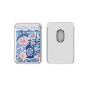 Portafoglio Gin Magsafe Magnetic Coquette Collage Card Holder compatibile con iPhone 16, iPhone 14, iPhone 13 Pro, 12 Mag Safe