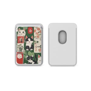 Cartera magnética Miffy Magsafe con tarjetero y diseño de gato adorable compatible con iPhone 16, iPhone 14, iPhone 13 Pro, 12 Mag Safe