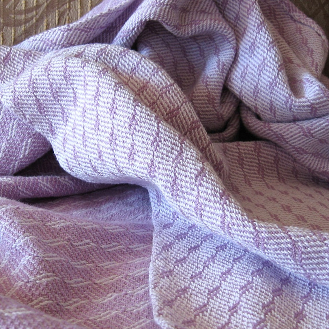 Lilac Baby Blanket Handwoven Cotton Etsy