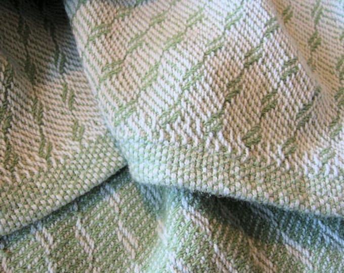Sage Green Baby Blanket Handwoven Cotton Etsy