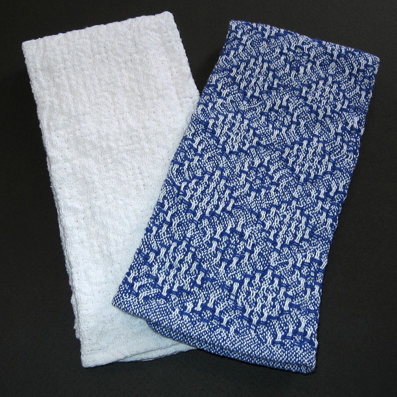 2 Handwoven Hand Towels Etsy