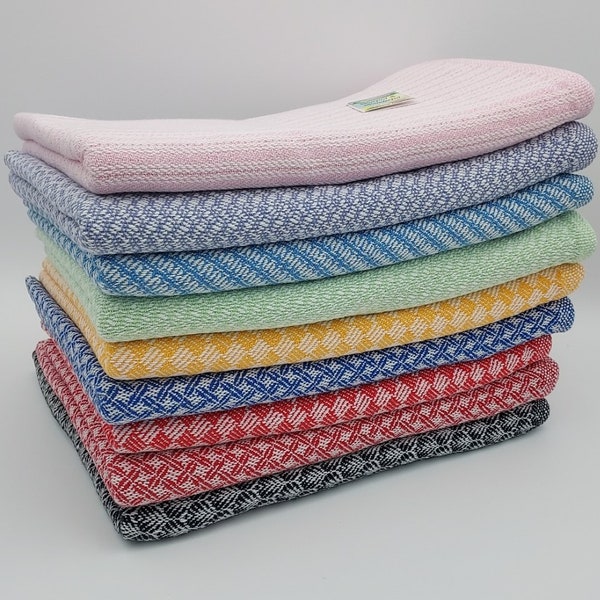 Handwoven Cotton Baby Crib Blankets