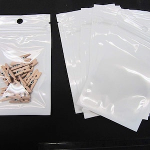 Zip Top Clear Plastic Bags 2x3, 3x4, 3x5 & 4x6 Inches qty 25 Zip
