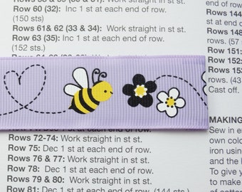 Magnetic Pattern Marker Tamer Guide - Lilac Bee - 19.5cm/A4/Letter Size