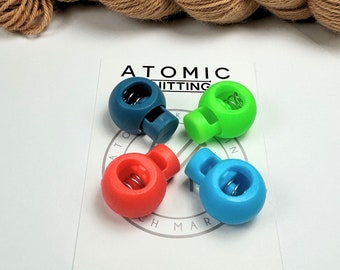 4 Stitch Stop Cord Locks for Circular Knitting Needles 5.5mm '1989' | Atomic Knitting