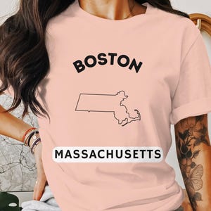 Massachusetts State T-Shirt, Massachusetts Map Tee, Vintage Massachusetts Design, Massachusetts Pride Gift, State Souvenir T-Shirt