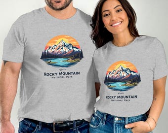 Vintage Visit Rocky Mountain National Park T-shirt, Retro Rocky Mountain National Park Tee, National Park Lover Gift, Mountain Adventure